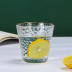 Gold-Edge Glass Cup – 300 / 330 ml