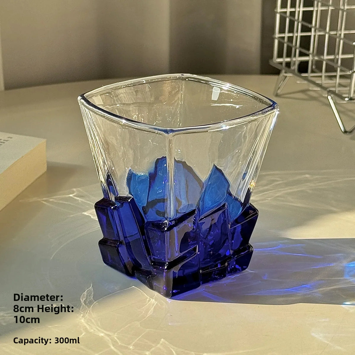 Gem Ice-Cube Glass Cup