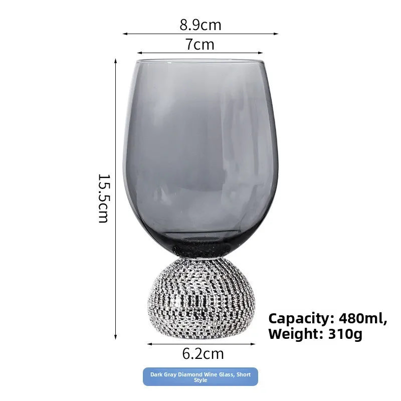 Diamond-Base Glass Cups