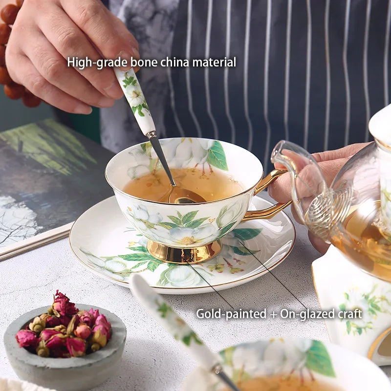 Camellia Bone China Tea Set