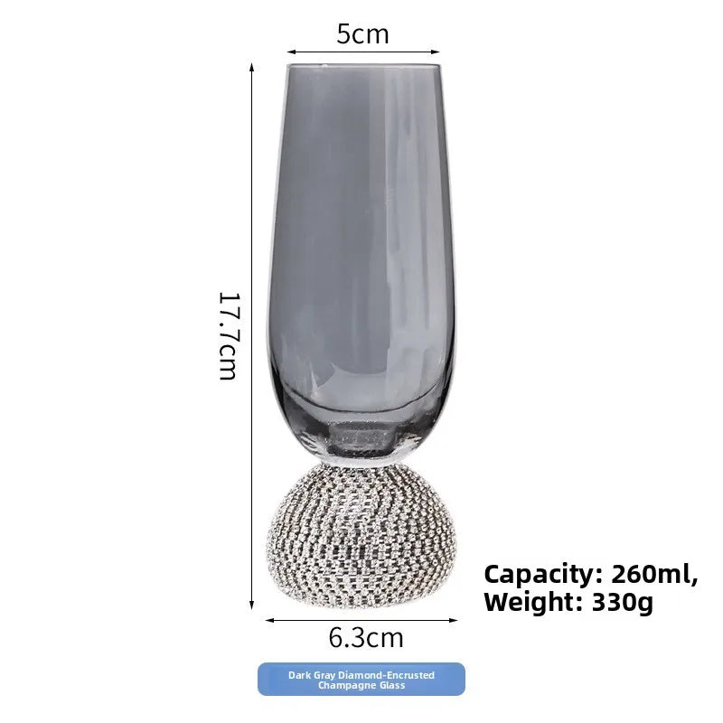 Diamond-Base Glass Cups