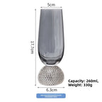 Diamond-Base Glass Cups