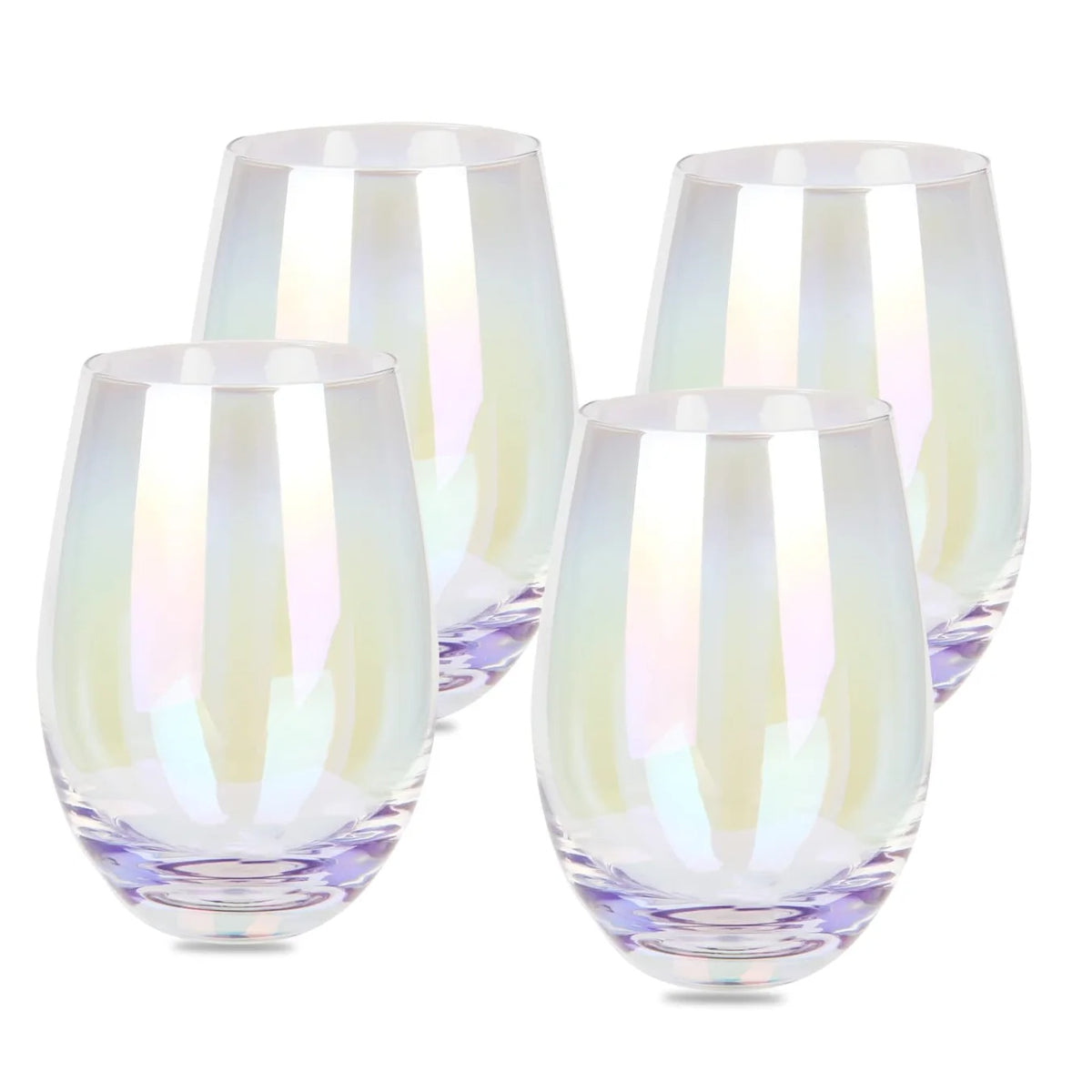 Iridescent Rainbow Wine Glasses – Set of 2 or 4