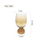 Diamond-Base Glass Cups